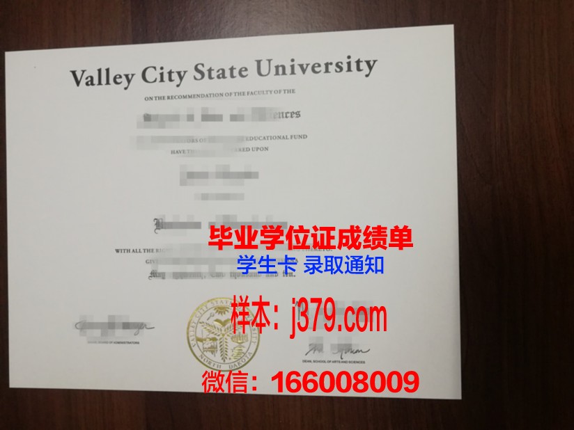 费瓦利大学毕业证书图片模板