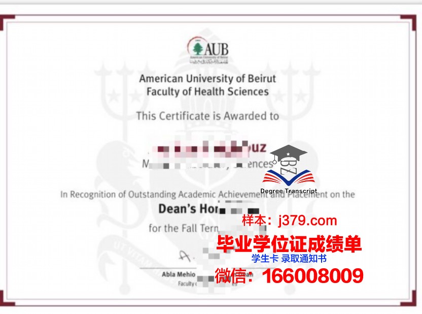 贝鲁特大学本科毕业证：一份跨越文化与地域的荣耀