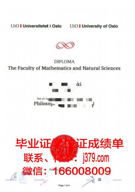 奥斯陆大学毕业证书模板(奥斯陆大学认可度)