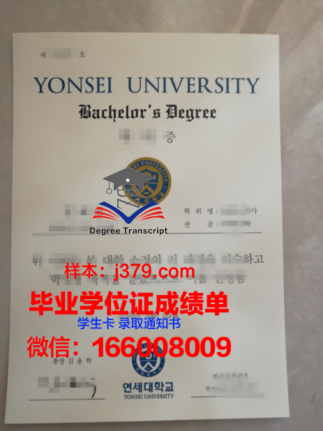 延世大学毕业证是什么模样(延世大学毕业证是什么模样图片)