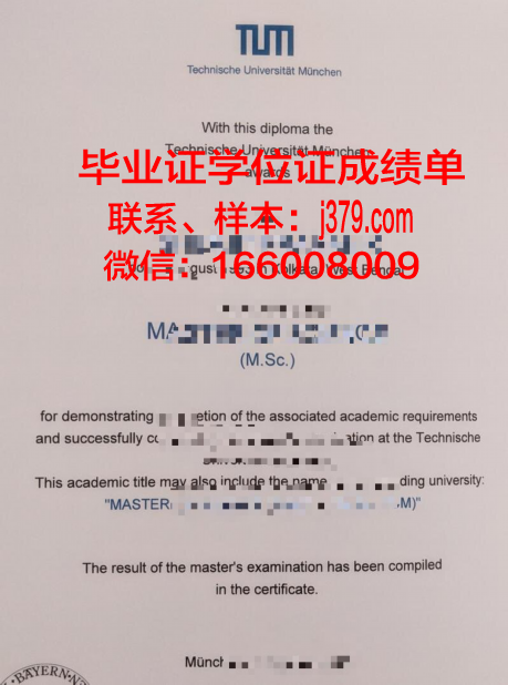 慕尼黑工业大学毕业证电子版(2021年慕尼黑工业大学毕业率)