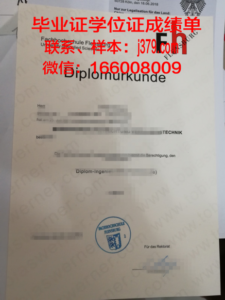 弗伦斯堡应用技术大学毕业证高清图(弗伦斯堡西餐厅)