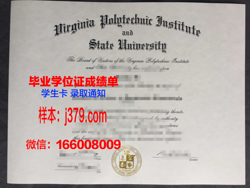 弗吉尼亚理工毕业证定制:追寻荣誉与梦想的见证