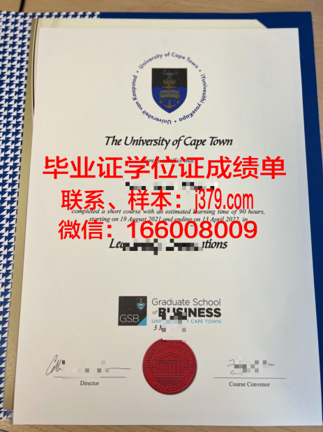 开普敦大学毕业证壳子(开罗大学毕业证)