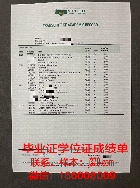 惠灵顿维多利亚大学毕业证是什么样子(惠灵顿维多利亚大学是名校吗)