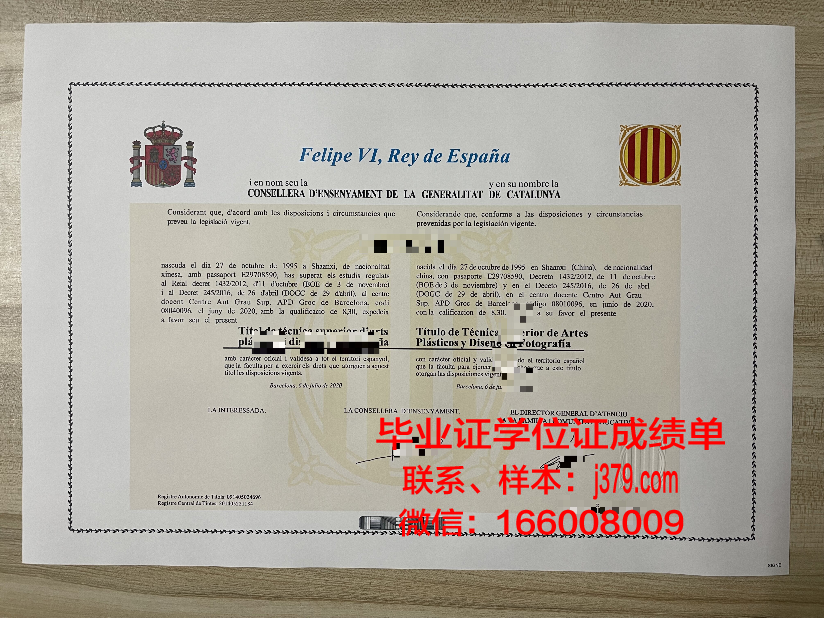 恩里克·何塞·巴罗纳教育大学硕士毕业证(巴塞罗那大学教育学)