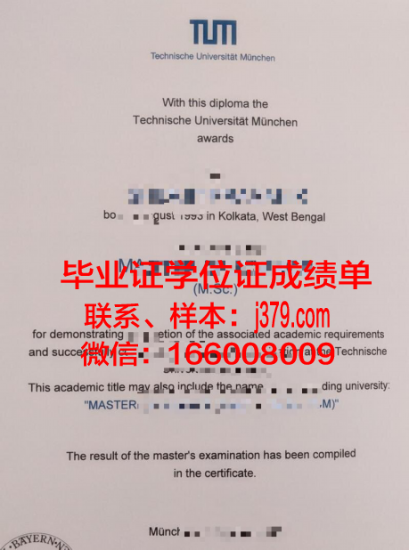 慕尼黑应用技术大学毕业证高清图(慕尼黑大学技术学院)